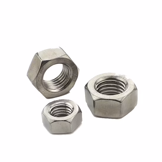 DIN934 aço inoxidável A2 A4 SS304 SS316 porca sextavada M16 M28 M30 M12 M26 M40